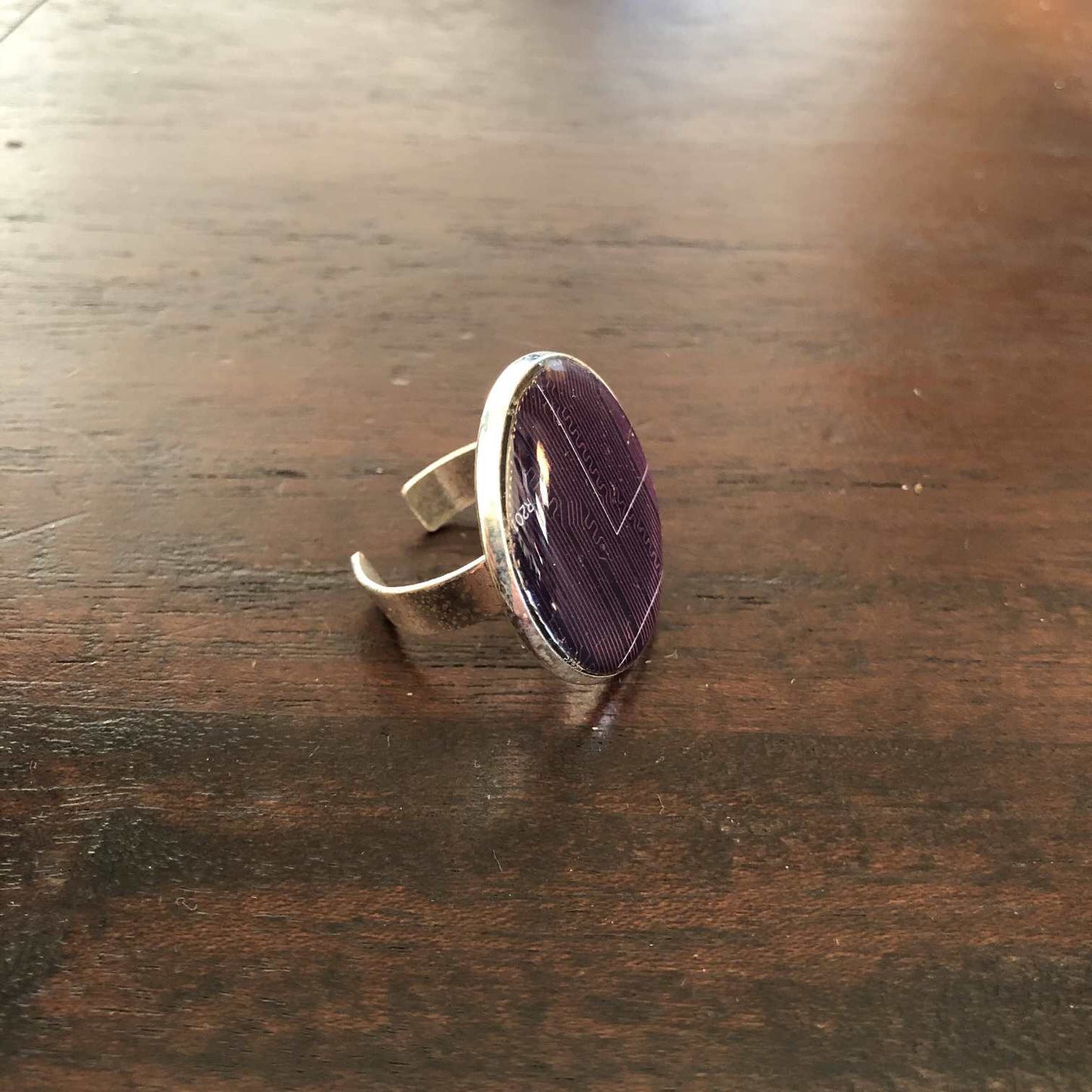 Anillo techie 25mm violeta multi-talla  ref 1521