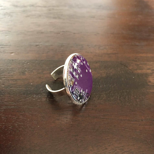 Anillo techie 25mm violeta multi-talla  ref 1547