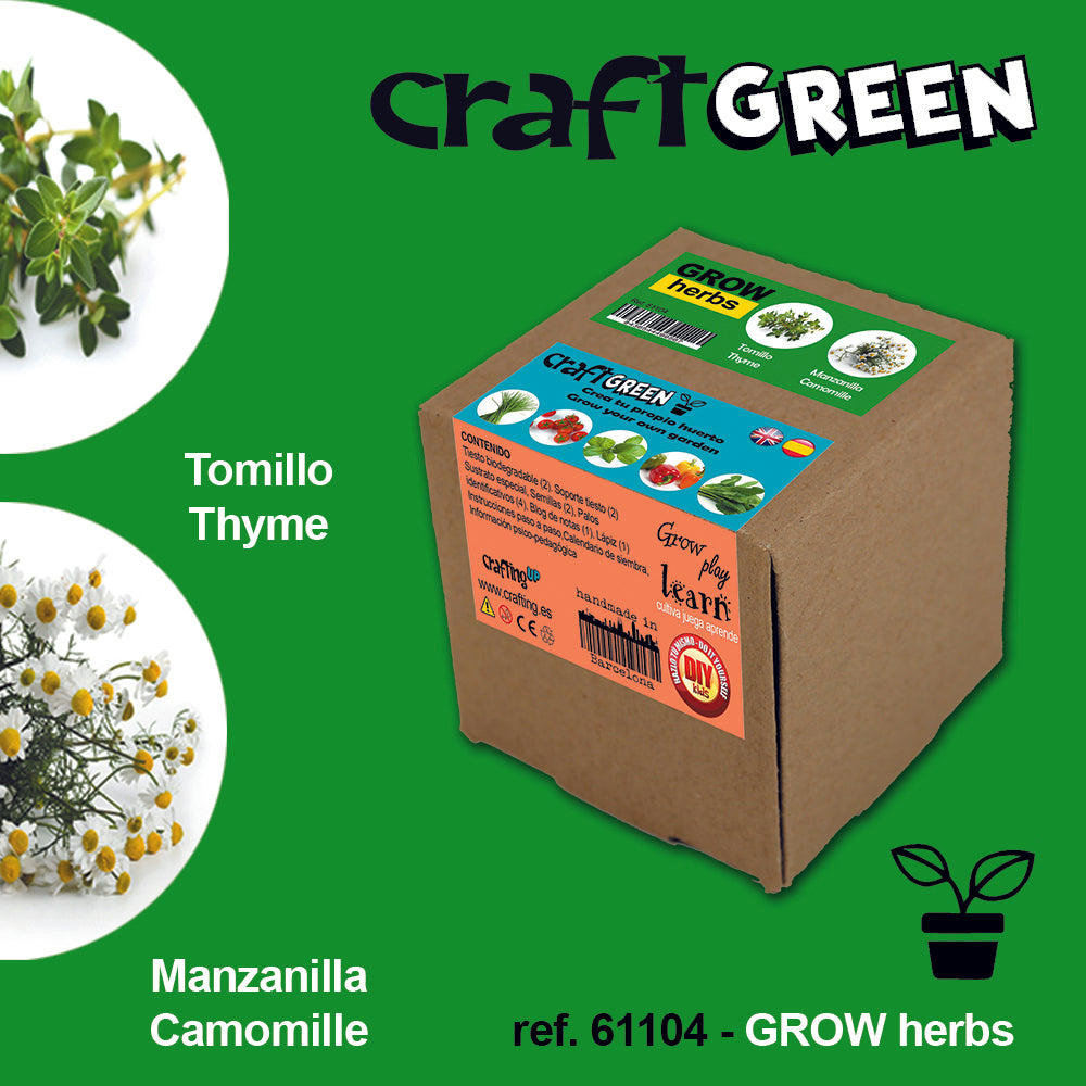 Kit jardinería Craft Green HERBS