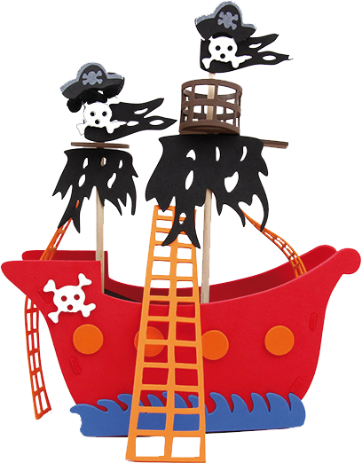 Puzzle de foam Barco pirata