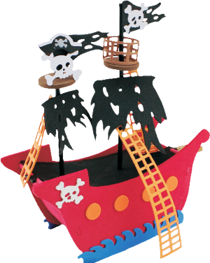 Puzzle de foam Barco pirata